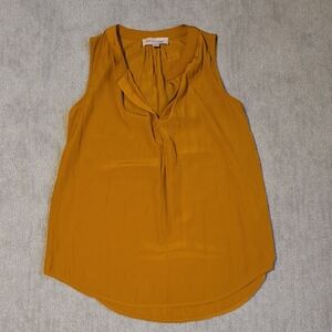 Philosophy Gold Sleeveless Blouse Sz S